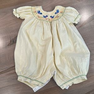 VGUC Remember Nguyen bluebird smocked bubble 12 months